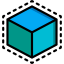 3d printing cube ícono 64x64