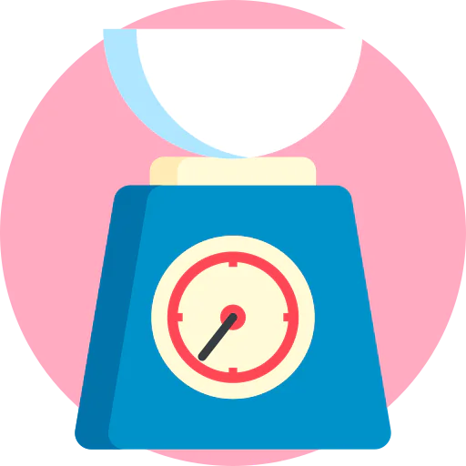 Kitchen scale icon
