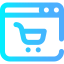 Shopping online icon 64x64