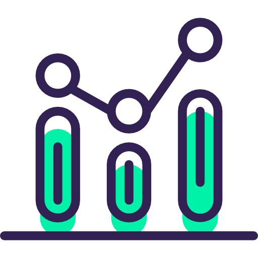 Line chart icon
