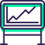 Line chart icon 64x64