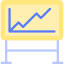 Line chart icon 64x64