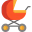 Baby stroller icon 64x64