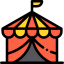Circus tent icon 64x64
