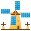 Kinderdijk windmills icon 64x64