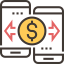 Money transfer icon 64x64