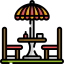 Chair and table icon 64x64