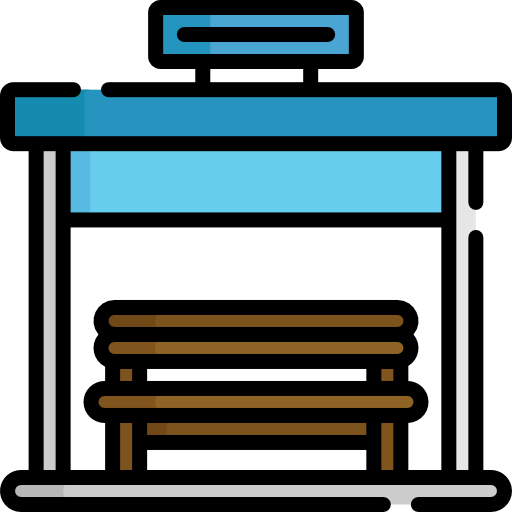 Bus stop icon