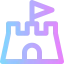 Sand castle icon 64x64