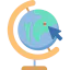 Earth globe icon 64x64