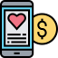 Online money icon 64x64