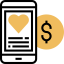 Online money icon 64x64