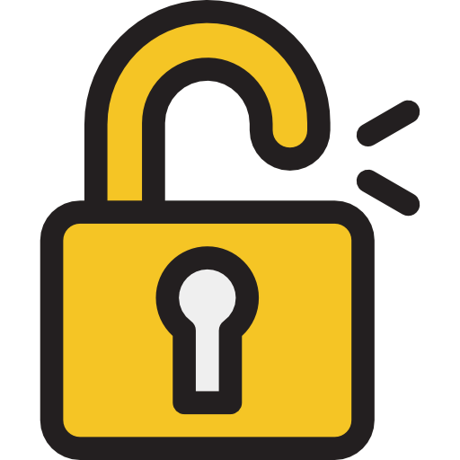 Open padlock icon