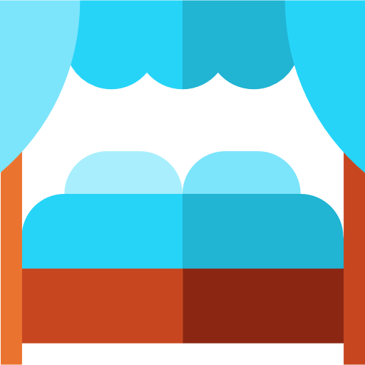 Canopy bed icon