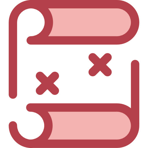 Treasure map icon