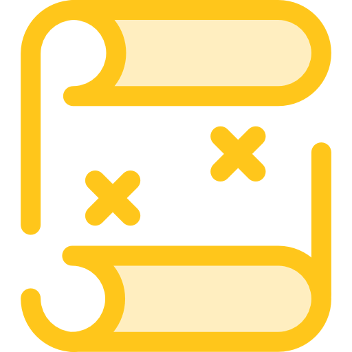 Treasure map icon