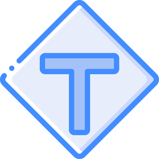 T junction icon