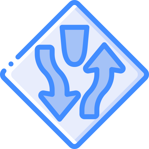 Converging icon