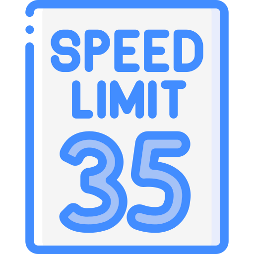 Speed limit icon