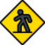 Pedestrian crossing icon 64x64