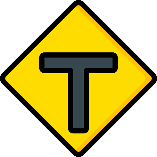 T junction icon