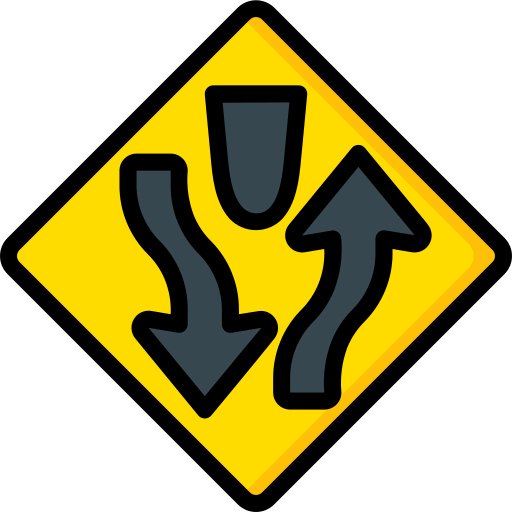 Converging icon