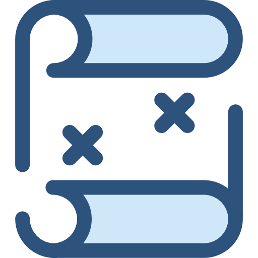 Treasure map icon
