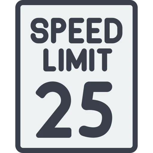 Speed limit icon