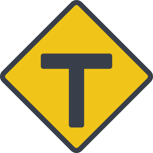 T junction icon