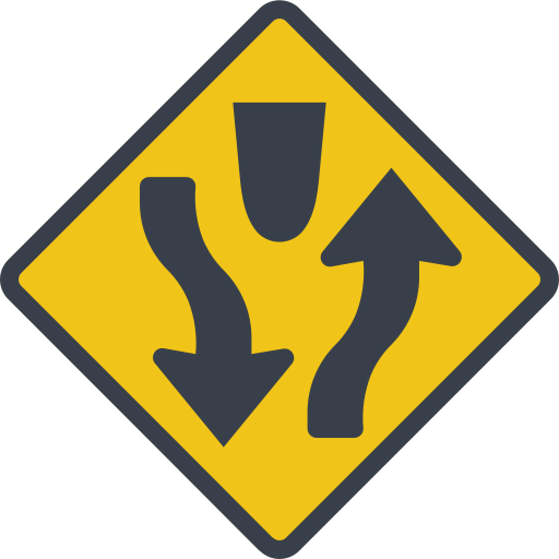Converging icon