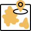Map travel icon 64x64