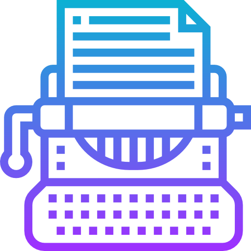 Typewriter icon