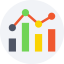 Bar chart icon 64x64