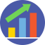 Bar chart icon 64x64