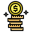 Dollar coins biểu tượng 64x64