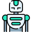 Military robot icon 64x64