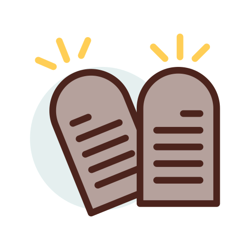 Ten commandments icon