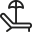 Sunbed icon 64x64