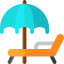 Sunbed icon 64x64