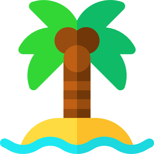 Coconut tree icon