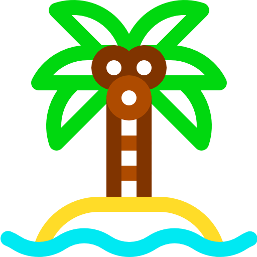 Coconut tree icon