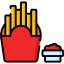 French fries icon 64x64