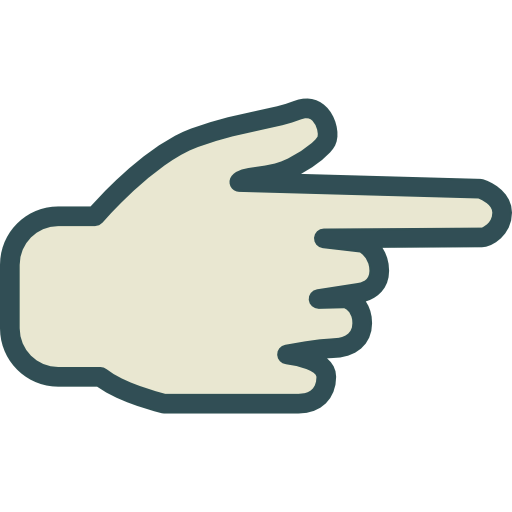 Pointing right icon