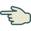 Указывая влево иконка 64x64