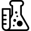 test tube and flask icon 64x64