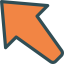 Diagonal arrow icon 64x64