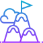 Mountain peak icon 64x64