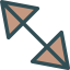 Diagonal arrow icon 64x64