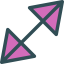 Diagonal arrow icon 64x64