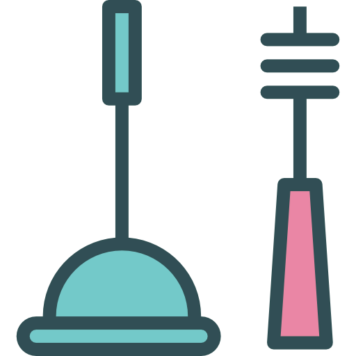 Cleaning tools icon